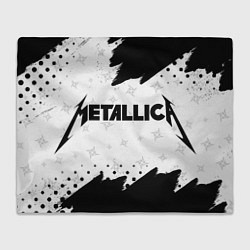 Плед флисовый METALLICA МЕТАЛЛИКА, цвет: 3D-велсофт