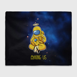 Плед флисовый Among Us Space, цвет: 3D-велсофт