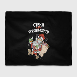 Плед флисовый Стёкл как трезвышко!, цвет: 3D-велсофт