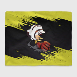 Плед флисовый Сайтама One Punch Man, цвет: 3D-велсофт
