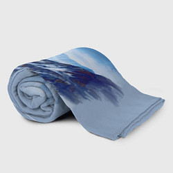 Плед флисовый Серо-голубые горы, цвет: 3D-велсофт — фото 2