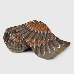 Плед флисовый Оперение: орел, цвет: 3D-велсофт — фото 2