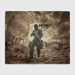 Плед флисовый Metro Exodus, цвет: 3D-велсофт