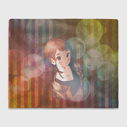 Плед флисовый Урарака Очако, цвет: 3D-велсофт