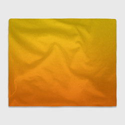 Плед флисовый Оранжевый градиент, цвет: 3D-велсофт