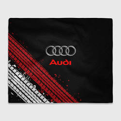 Плед флисовый AUDI, цвет: 3D-велсофт