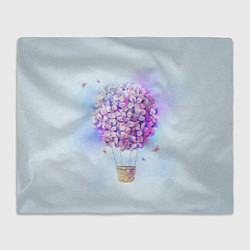 Плед флисовый Air flowers, цвет: 3D-велсофт