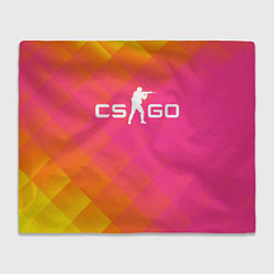 Плед флисовый CS GO Disco Tech ver 1, цвет: 3D-велсофт