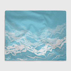 Плед флисовый Волны, цвет: 3D-велсофт