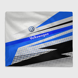 Плед флисовый Volkswagen, цвет: 3D-велсофт