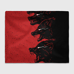 Плед флисовый Evil Wolves, цвет: 3D-велсофт