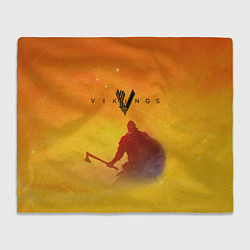 Плед флисовый Викинги Vikings Z, цвет: 3D-велсофт