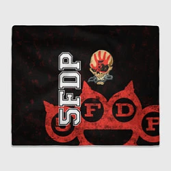 Плед флисовый Five Finger Death Punch 1, цвет: 3D-велсофт