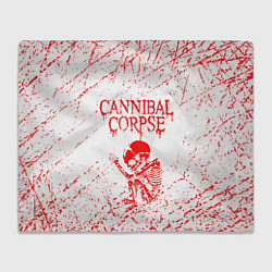 Плед флисовый Cannibal corpse, цвет: 3D-велсофт