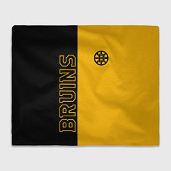 Плед флисовый NHL BOSTON BRUINS, цвет: 3D-велсофт