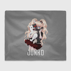 Плед флисовый MONOKUMA JUNKO, цвет: 3D-велсофт