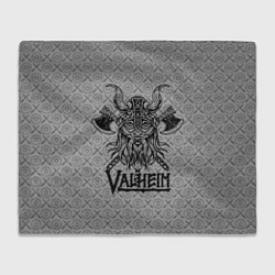 Плед флисовый Valheim Viking dark, цвет: 3D-велсофт