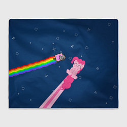 Плед флисовый Nyan cat x Pony, цвет: 3D-велсофт