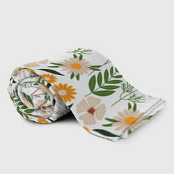 Плед флисовый Цветы и листья, цвет: 3D-велсофт — фото 2