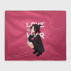 Плед флисовый Love is war, цвет: 3D-велсофт