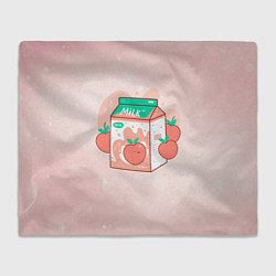 Плед флисовый Персиковое молоко в коробке, цвет: 3D-велсофт