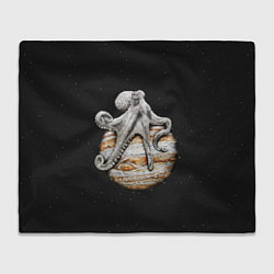 Плед флисовый Planetary Octopus, цвет: 3D-велсофт