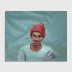 Плед флисовый BTS RM, цвет: 3D-велсофт