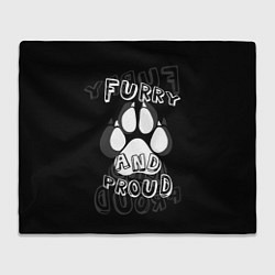 Плед флисовый Furry proud, цвет: 3D-велсофт