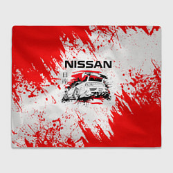Плед флисовый Nissan, цвет: 3D-велсофт