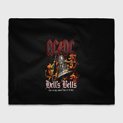 Плед флисовый ACDC Hells Bells, цвет: 3D-велсофт