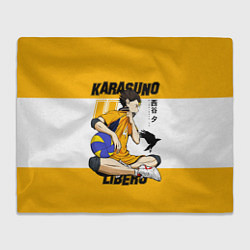 Плед флисовый Юу Нишиноя из Карасуно Haikyu!!, цвет: 3D-велсофт