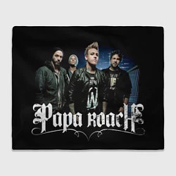 Плед флисовый Papa Roach band, цвет: 3D-велсофт