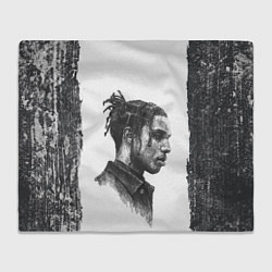 Плед флисовый ASAP ROCKY АСАП спина Z, цвет: 3D-велсофт