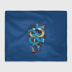 Плед флисовый Gyarados, цвет: 3D-велсофт