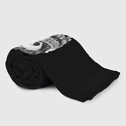 Плед флисовый Кукла черно белый фон, цвет: 3D-велсофт — фото 2