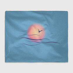 Плед флисовый Солнечный шар, цвет: 3D-велсофт