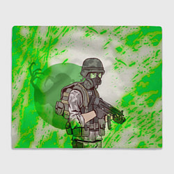 Плед флисовый Opposing Force HL Z, цвет: 3D-велсофт