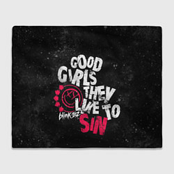 Плед флисовый Blink 182, Good Girl, цвет: 3D-велсофт