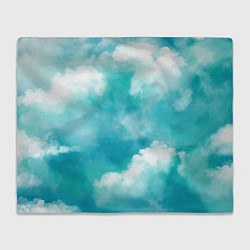 Плед флисовый Голубое Небо Blue Sky Z, цвет: 3D-велсофт