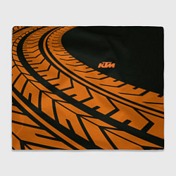 Плед флисовый ORANGE KTM КТМ Z, цвет: 3D-велсофт