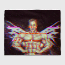 Плед флисовый Gachimuchi GYM, цвет: 3D-велсофт