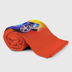 Плед флисовый Hot Wheels Хот Вилс, цвет: 3D-велсофт — фото 2