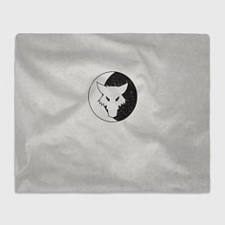 Плед флисовый Лунные волки ранний лого цвет легиона, цвет: 3D-велсофт