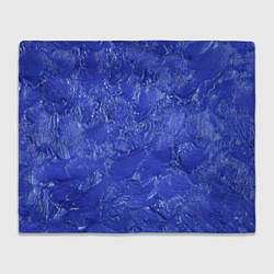 Плед флисовый Синие мазки, цвет: 3D-велсофт