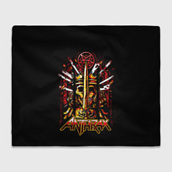 Плед флисовый Anthrax - For All Kings, цвет: 3D-велсофт