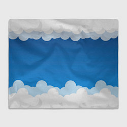 Плед флисовый Полёт в облаках, цвет: 3D-велсофт