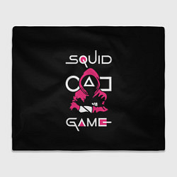 Плед флисовый Squid game: guard-killer, цвет: 3D-велсофт