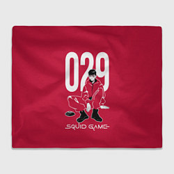 Плед флисовый Squid game: guard 029policeman, цвет: 3D-велсофт
