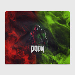 Плед флисовый Doomguy Doom, цвет: 3D-велсофт