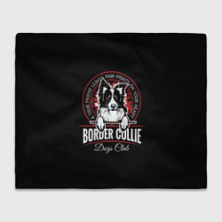 Плед флисовый Бордер-Колли Border Collie, цвет: 3D-велсофт